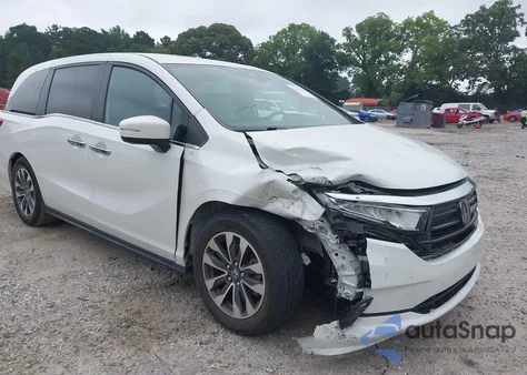 2022 Honda Odyssey Ex-L from USA, damaged, VIN 5FNRL6H79NB036538